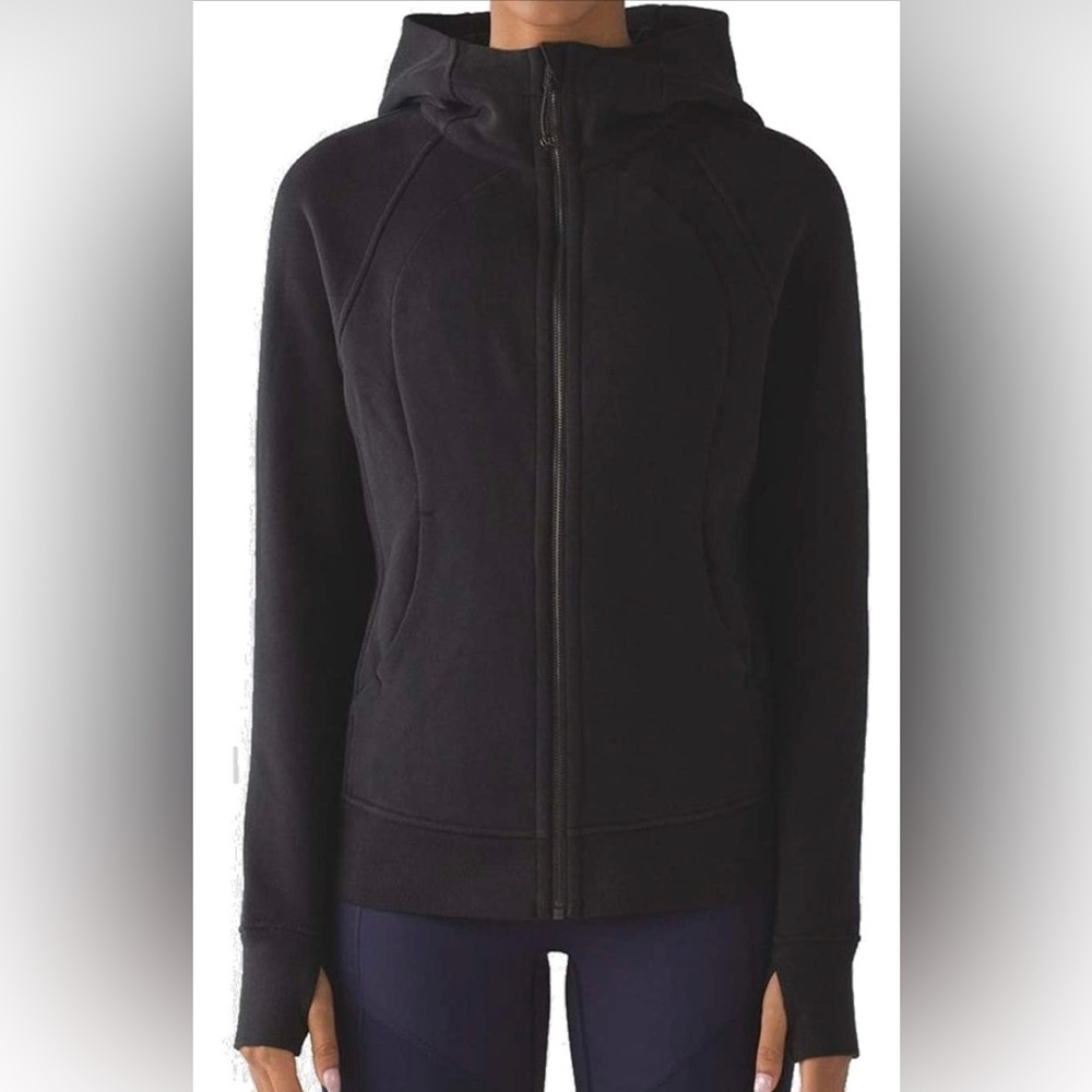 Lululemon Scuba Hoodie IV Light Cotton Fleece Black 12 *NWT